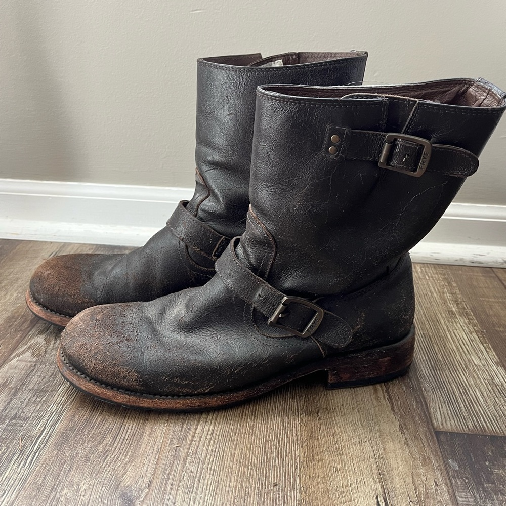 Mens Frye Engineer Boots